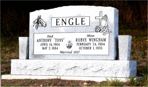 Anthony and Rubye Engle Monument-2